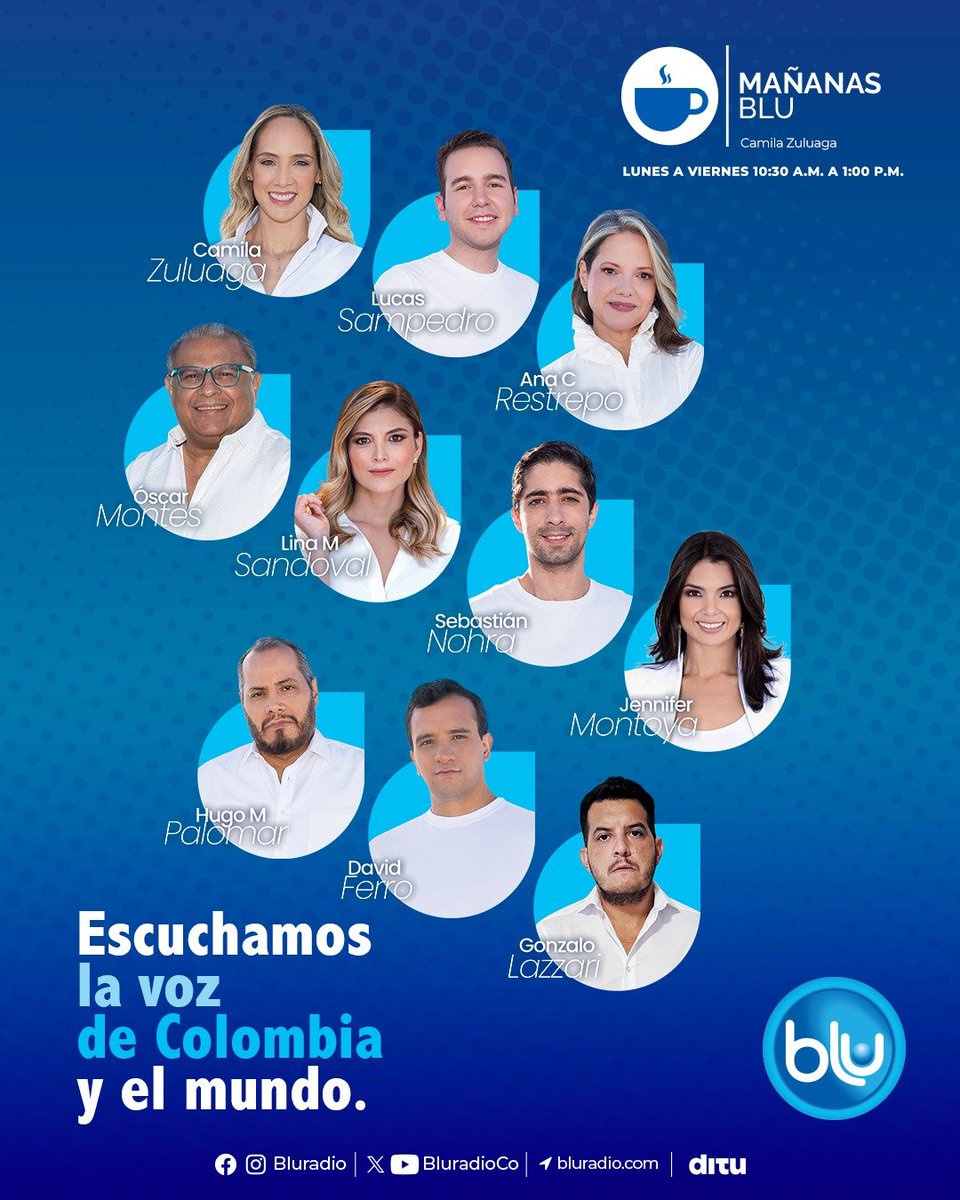 BluRadioCo's tweet photo. ¡Bienvenidos!

Aquí comienza #MañanasBlu1030 con los hechos que son noticia en Colombia y el mundo. 

#EnVivo a través de YouTube »https://t.co/TIQqjBc9KL« https://t.co/KIoGW93swk