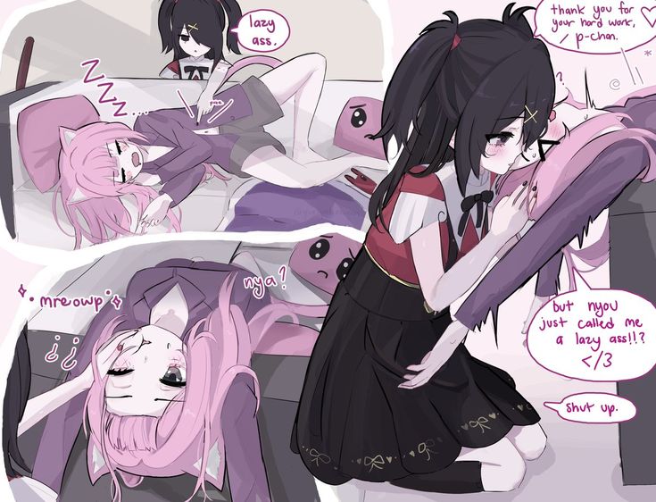 02_tomodachi's tweet photo. Ta bonito el ship todo esquizo de la ame con p-chan https://t.co/inOPAnLzu0