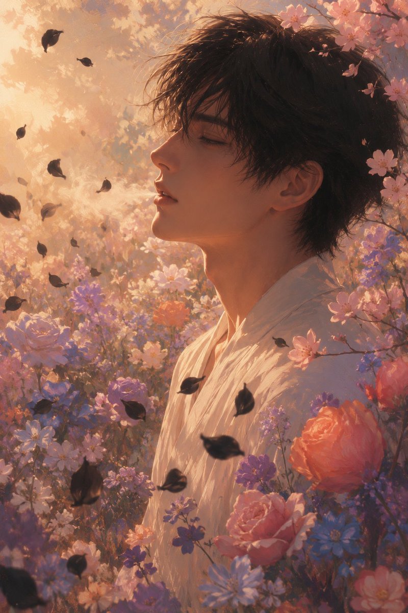 31_drifters's tweet photo. とりどりに
恋の花咲く
孤独を吐き
黒い花びら
散ったあとで

In many colors,
the flowers of love bloom.
I breathe out my loneliness—
after the black petals
have scattered away.
#poetry #tanka #minimalpoetry #短歌 https://t.co/tSIybtd83b