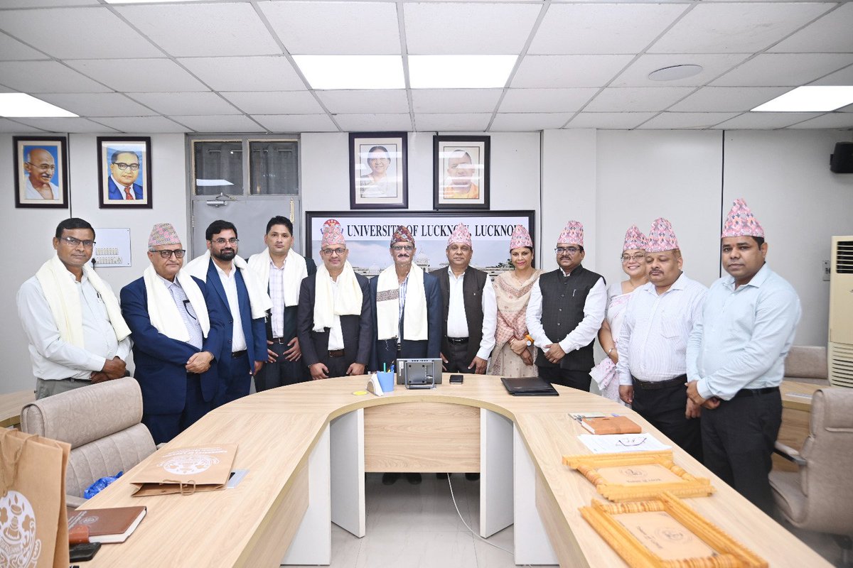 foetlkouniv's tweet photo. The @foetlkouniv, @lkouniv under the leadership of Hon'ble VC Prof. J. P. Saini, has signed an MoU with Lumbini Technological University, Nepal, led by Hon'ble VC Prof. Binod Prashad Dhakal, to foster joint research, faculty &amp; student exchange, innovation &amp; academic excellence. https://t.co/BHcaxvZ0mC