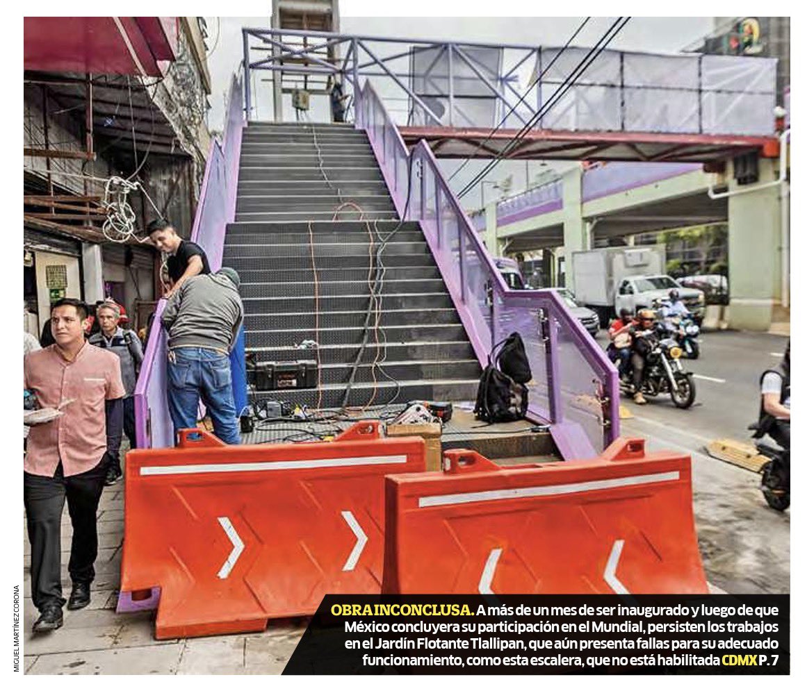 JLozanoA's tweet photo. 🚨Trabajan a marchas forzadas en el Jardín Flotante Tlallipan para que esté listo antes de que comience el mun… Oh, no. Wait!

Otro fracaso de la inútil @ClaraBrugadaM 

@diario24horas https://t.co/N0imBqKnCx