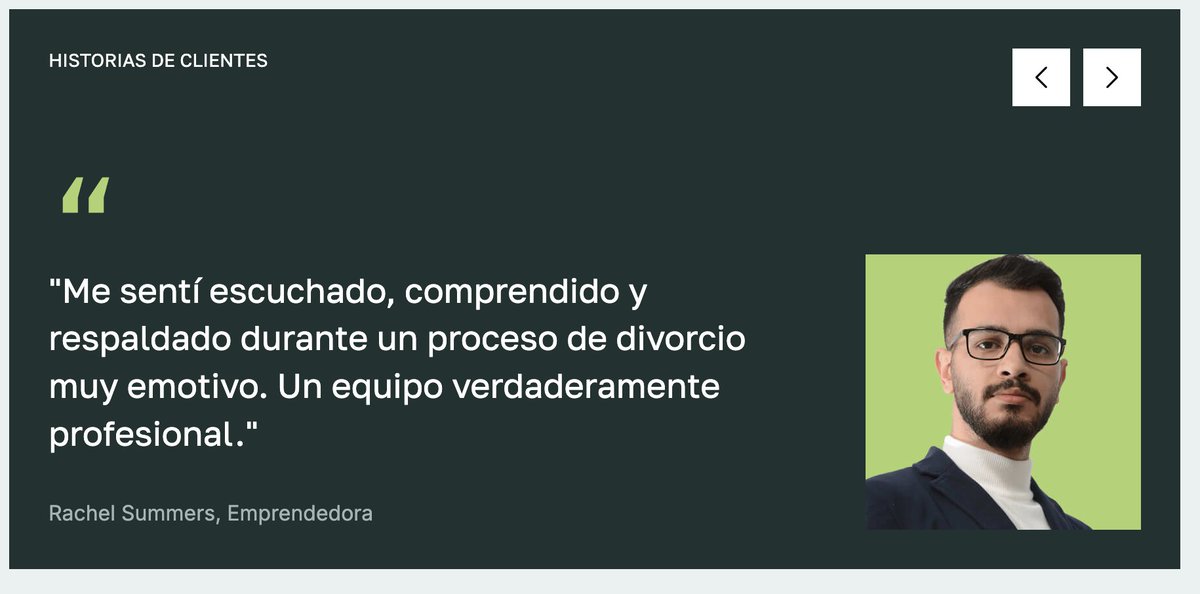 Melquisedec70's tweet photo. Un dato: hace apenas 11 meses el imputado @Supersalud creó un bufete de abogados, "Quintero Calle Lawyers". Él es el representante legal.
Y en su web dice que tienen "más de 15 años de experiencia", han atendido a más de 50 mil clientes y resuelto más de 40 mil casos, o sea ¡más de 121 casos por día! Unos genios.
Pero lo mejor son las "historias de clientes".
(Todo creado con IA).