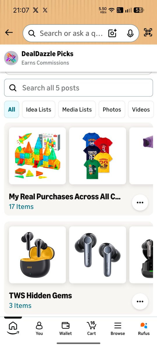DealDazzleX's tweet photo. Hello Everyone,

We have created an Amazon Storefront - DealDazzle Picks ♥️

A one-stop place for our recommendations and collections.
You can check out the lists below:

- My Purchases Across All Categories during the recent sale 
- TWS Hidden Gems 
- TWS Recommendations 
- My wired Headphones picks 
- Analog Watch picks 

Check and Share your feedback. 

Link: https://t.co/r5iU3prv2o