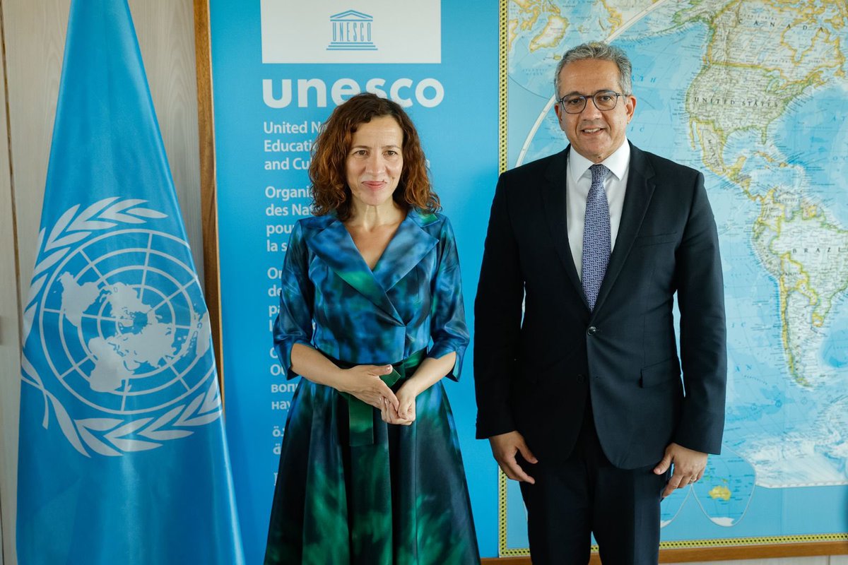 RoxanaMinzatu's tweet photo. It was good to exchange views with @UNESCO Director-General @UNESCO_DG 

The European Union remains committed to strengthening our partnership with UNESCO to advance quality education, support teachers, develop skills, and build more resilient societies.

Human rights, democratic values, and sustainable investment in education must remain at the heart of our common efforts.