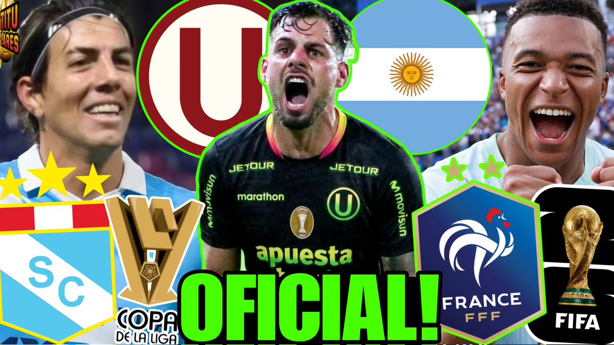 SportStreamPE's tweet photo. CONFIRMADO! LLEGÓ el NUEVO VOLANTE para UNIVERSITARIO! CRISTAL FAVORITO a GANAR la COPA! MUNDIAL 2026 👉🏻https://t.co/qYdxd606yy https://t.co/xXG47rnMT0