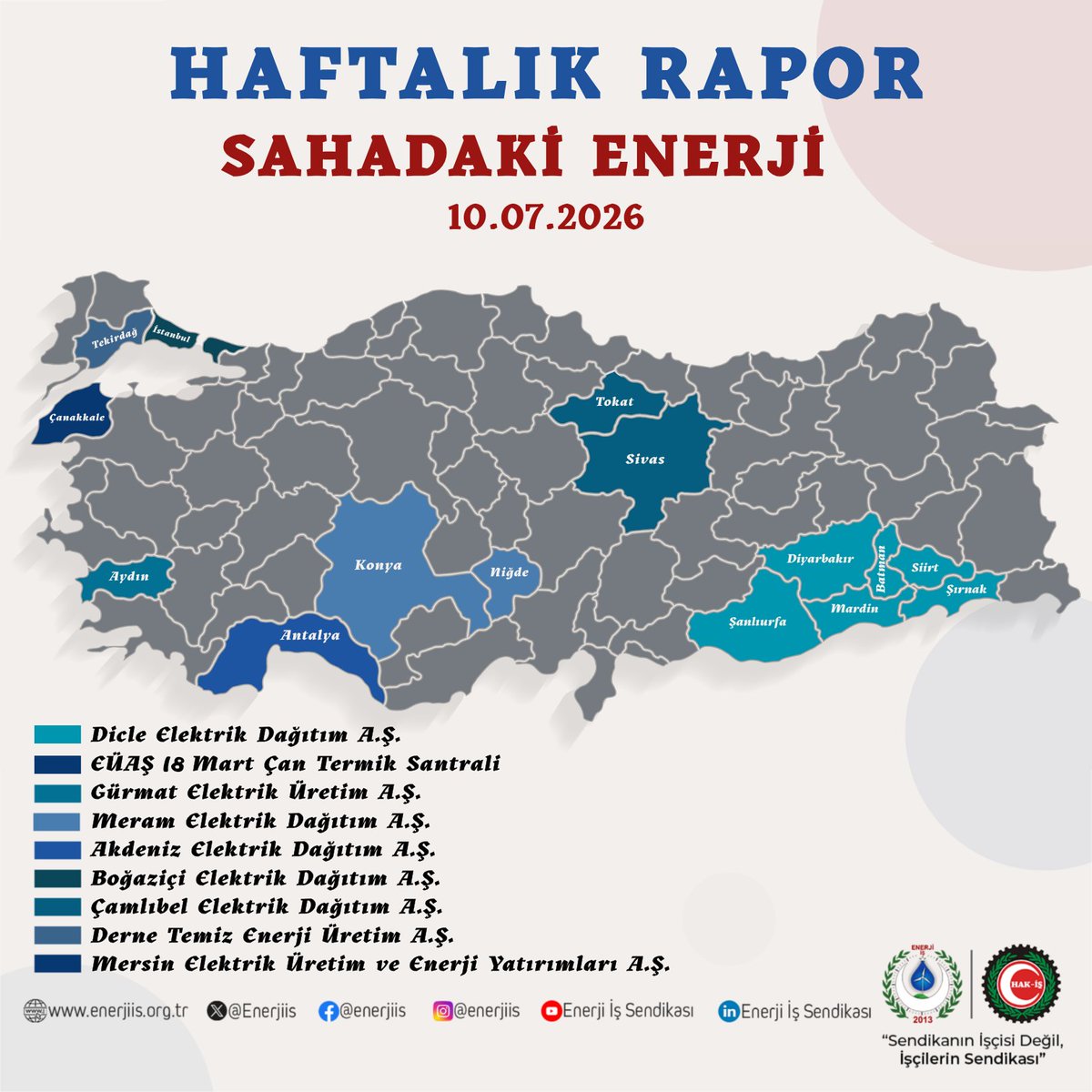 Enerjiis's tweet photo. "Sahadaki Enerji" ile Güçlü Birliktelik!

Kıymetli Üyelerimiz, Enerji İşçileri Sendikası olarak, üyelerimizle bağlarımızı daha da güçlendirmek için durmaksızın çalışmaya devam ediyoruz. "Sahadaki Enerji" sloganımızla çıktığımız bu yolda, bu hafta boyunca da tüm iletişim kanallarımızı etkin bir şekilde kullanarak üyelerimize ulaşmayı başardık. Sendikal faaliyetlerimize ilişkin hazırladığımız raporumuzu sizlerle paylaşarak, şeffaf bir sendikacılık anlayışını sürdürmekten büyük onur duyuyoruz.

Sendikanın İşçisi Değil, İşçilerin Sendikası!

#enerjiiş #sahadakienerjiiş #sosyalsendikacılık #sosyalsendikacılık #şeffafsendikacılık #sendikanınişçisideğil #işçilerinsendikası