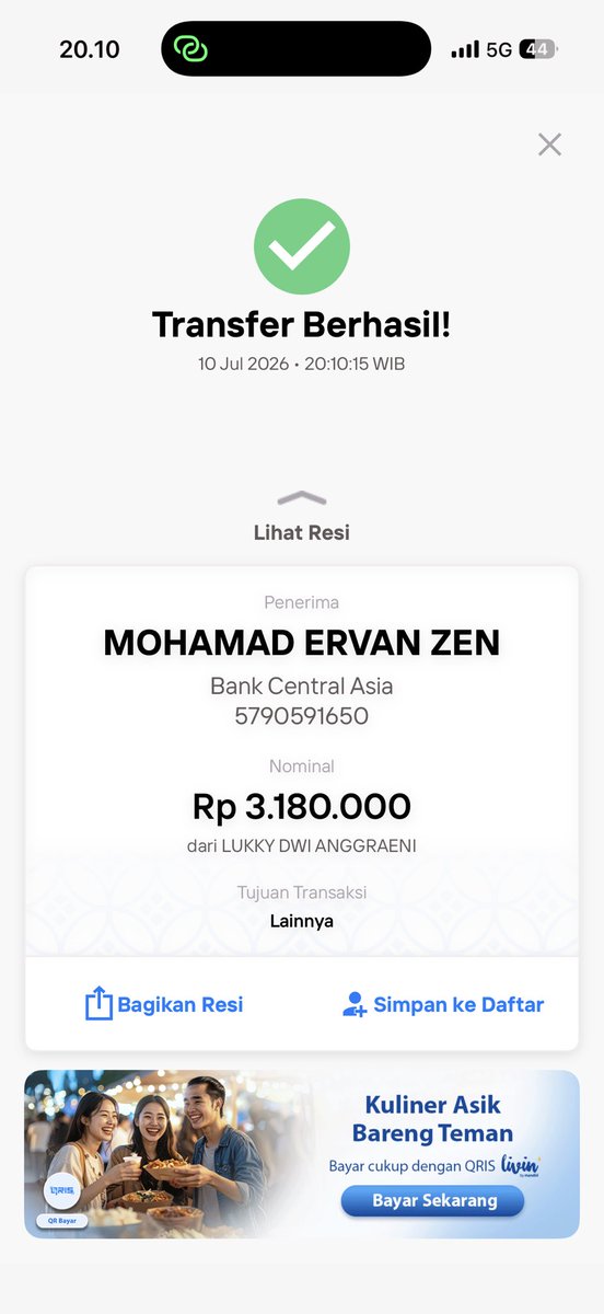 Luvijiminie's tweet photo. ‼️TWITTER PLEASE DO YOUR MAGIC‼️

AKU KETIPU DARI ORANG YANG JUALAN TIKET BTS (CALO) DENGAN NOMINAL 3.180.000

NAMA PENIPU :: MOHAMAD ERVAN ZEN

Berikut kronologinya https://t.co/sKN0e07qhQ