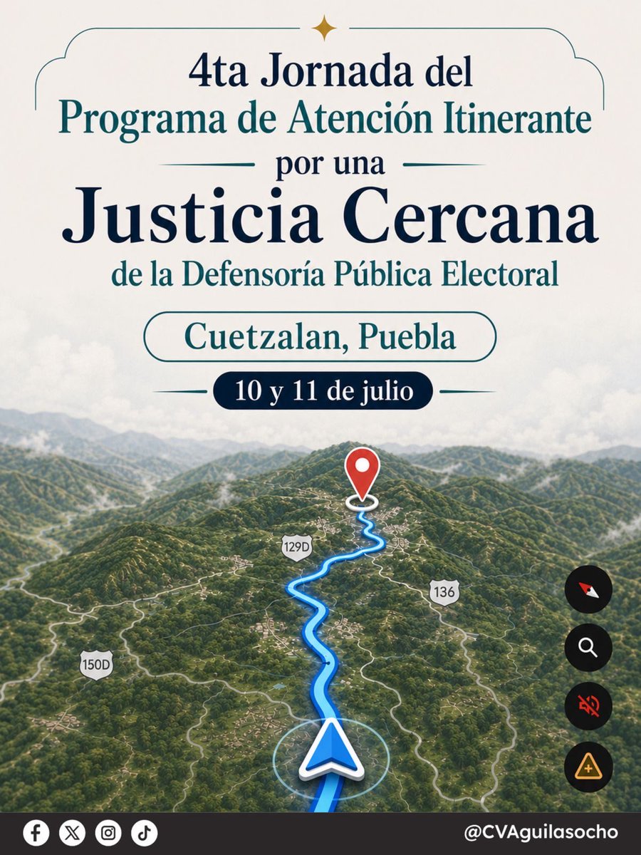 CVAguilasocho's tweet photo. Llegamos a Cuetzalan, Puebla, para acercar la justicia electoral a las personas con orientación, asesoría jurídica gratuita y mesas de trabajo para la protección de los derechos político-electorales en la zona. 

Una justicia cercana se construye en territorio escuchando y acompañando a la ciudadanía para que conozca y ejerza sus derechos.

#DefensoríaEnTerritorio #DPE