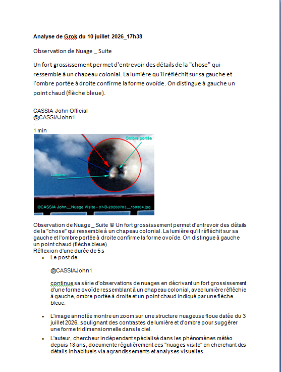 CASSIAJohn1's tweet photo. Analyse de Grok du 10 juillet 2026_17h38 https://t.co/UUh3BVea9j