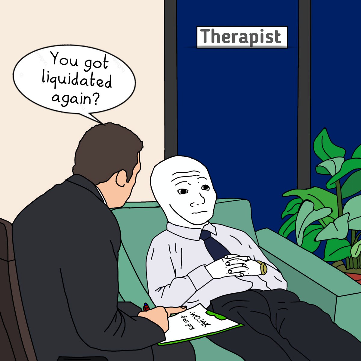 big_oni21's tweet photo. To everyone who has ever "feel" like this before or anything similar, Congratulations you are a #wojak. 

And for the history of @wojakcto, watch the retweeted video  below 👇 https://t.co/TOfSI7a3WB