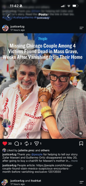 catetaylorcomms's tweet photo. Two Americans murdered in Mexico City. Their family spoke publicly for the first time in @People. There are details about this case that have never been released. https://t.co/ybRkkHboMP
@AristeguiOnline — this story is exactly your beat.  #Justice4ZG #ZafarGuillermo https://t.co/DKWTpoQvrN