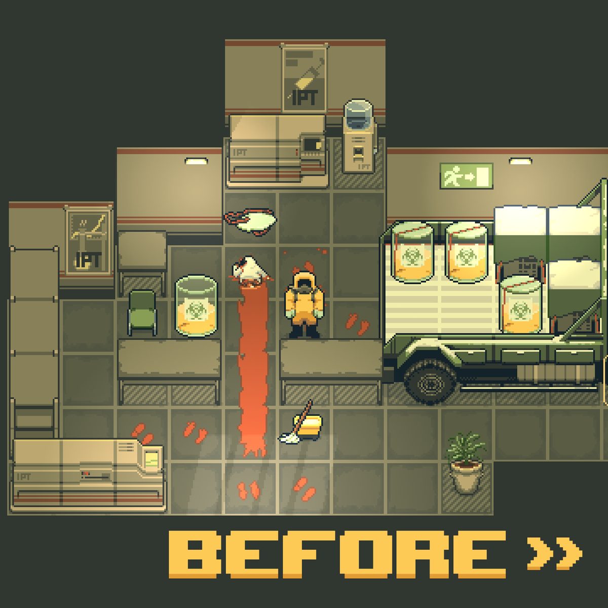 NumskullGames's tweet photo. Satisfaction Guaranteed!

Before:
Total catastrophe (allegedly).

After:
Like nothing ever happened. Perfect!

#HazardPay #Steam #Switch #PS5 #ComingSoon