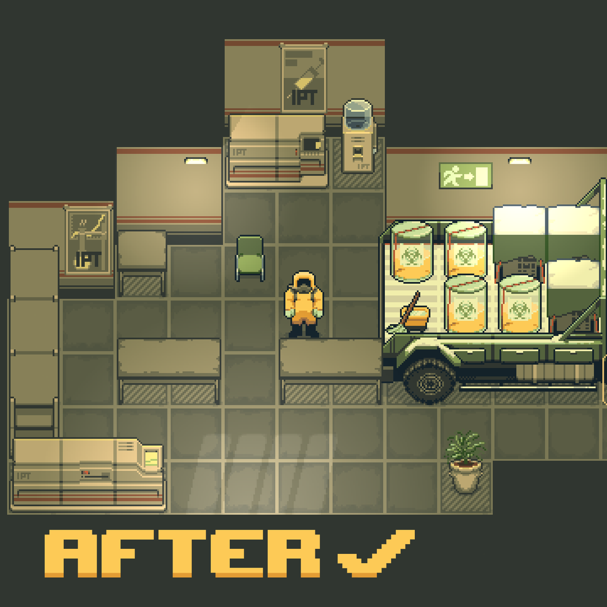 NumskullGames's tweet photo. Satisfaction Guaranteed!

Before:
Total catastrophe (allegedly).

After:
Like nothing ever happened. Perfect!

#HazardPay #Steam #Switch #PS5 #ComingSoon