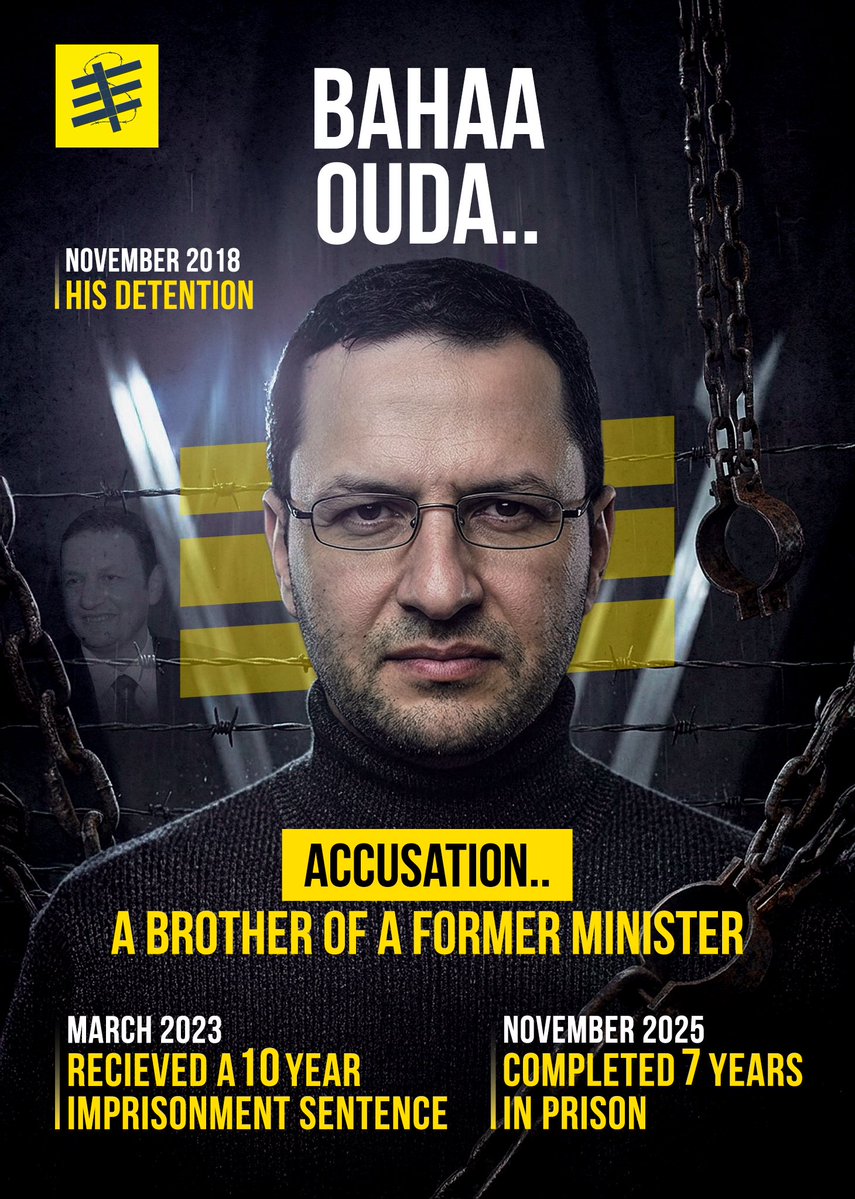 FreeThemAll_'s tweet photo. Forced concealment.. Torture.. Medical neglecting.. And finally an unfair sentence against the brother of th former supply minister Bassem Ouda 

#FreeThemAll 
#Egyptian_hell https://t.co/XLJcmf4Xt8