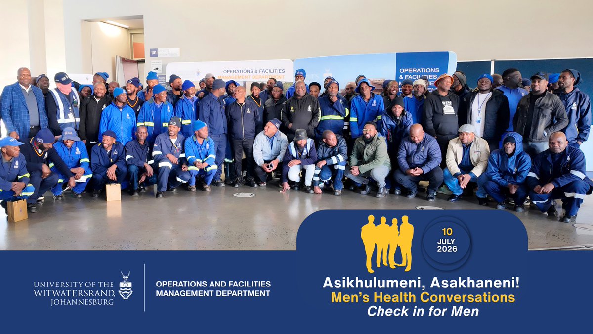 WitsServices's tweet photo. #Asikhulumeni #Day2 
Director Israel Mogomotsi encouraged men to speak up, seek support, &amp; make use of wellness services available to every @WitsUniversity employee. Mental, financial, and physical health matter, and no one should face life's challenges alone. #OFMD #WitsForGood https://t.co/JtPsFwuPWP