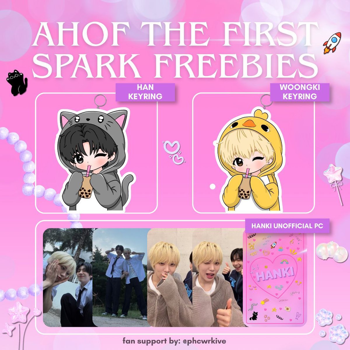phcwrkive's tweet photo. 𝗔𝗛𝗢𝗙 𝟭𝘀𝘁 𝗧𝗼𝘂𝗿: 𝗧𝗵𝗲 𝗙𝗶𝗿𝘀𝘁 𝗦𝗽𝗮𝗿𝗸 𝗶𝗻 𝗠𝗮𝗻𝗶𝗹𝗮
fan support by: @phcwrkive 

🍀 July 25–26, 2026
📍 SM MOA Arena

ʚɞ 1:1 only • limited quantity
ʚɞ exact location: TBA 

Keyring art by: @Hanhon_009 
Back pc &amp; mat designed by: @chihenwings https://t.co/nf63UjwAPr