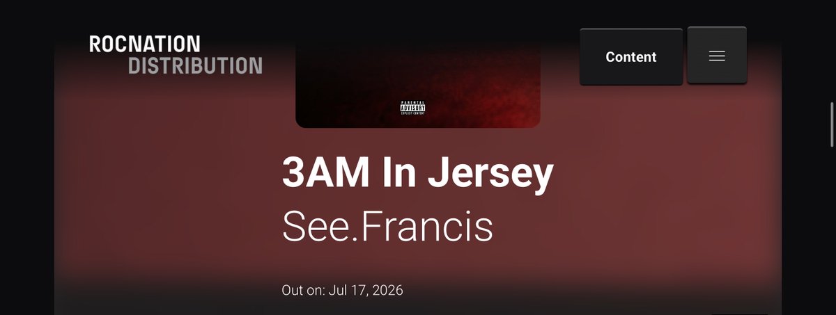 seefrvncis's tweet photo. “3AM In Jersey” 

🌹7/17🌹

Pre-Save -> https://t.co/rAwffqITSM https://t.co/w5f5f95s6f