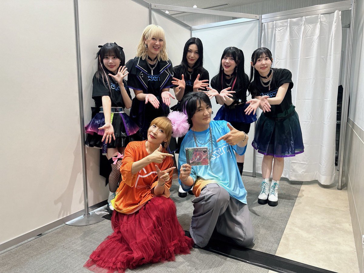 Lay0113's tweet photo. Animelo Summer Live 2026 -Messenger-
共演者の皆様とその①🎤

harumoeちゃん💫

May'nさん💫

angelaさん💫

青木陽菜ちゃん💫
#アニサマ　#RAS https://t.co/rRmJdxjdFB