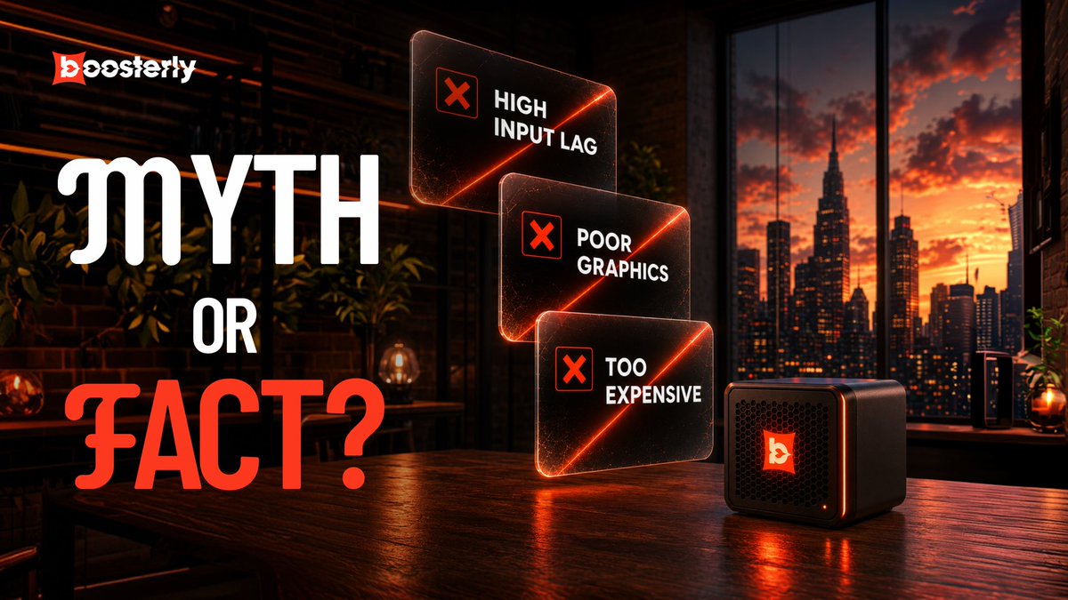 BoosterlyCloud's tweet photo. Cloud Gaming Myths👇
❌ High input lag
❌ Bad graphics
❌ Too expensive
Reality?
Cloud gaming has come a long way.
Maybe it's time to rethink what you know.

#CloudGaming #Gaming #Boosterly https://t.co/MVOgzvgToM