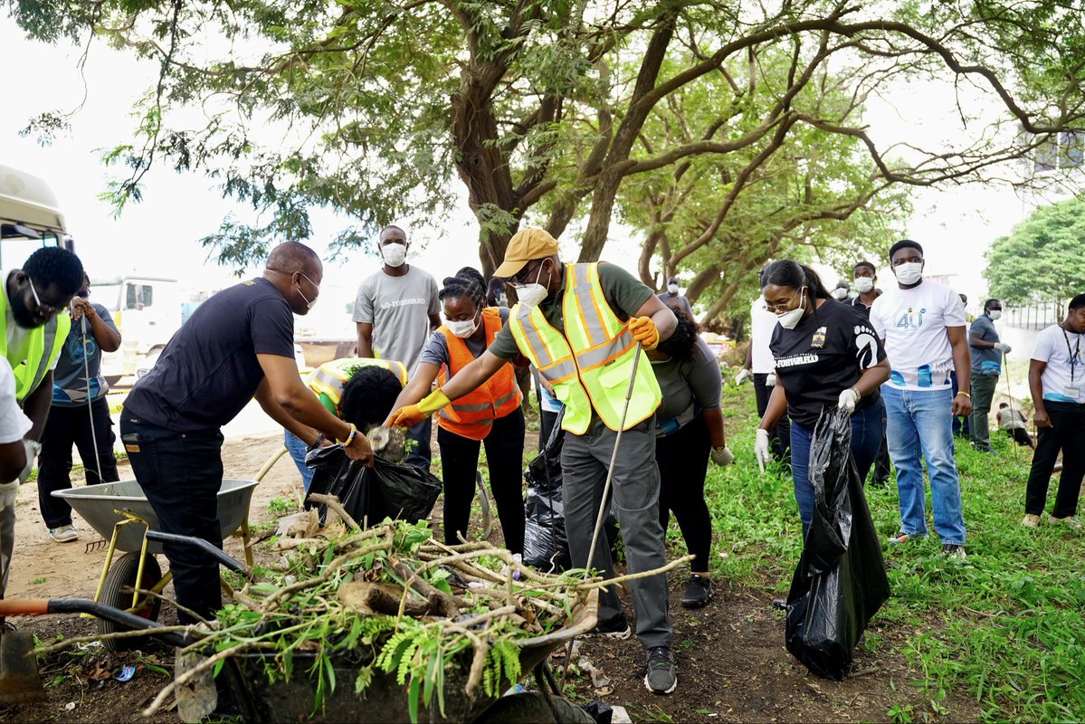 CEOofGNPC's tweet photo. It goes without saying that clean surroundings are critical to protecting public health and preserving our environment. Creating safer communities is therefore a responsibility we all share.

This morning, I was pleased to join Management and staff of @GNPCGhana, together with the Tema Metropolitan Assembly and Zoomlion Ghana to participate in the nationwide clean-up exercise in response to H.E. President John Dramani Mahama's call following the recent floods.

Caring for our environment is not something we do only on designated days. For us at GNPC, and through initiatives such as EcoMotion and our broader sustainability agenda, we continue to promote environmental responsibility and encourage our people to make a positive impact in the communities where we operate.

My appreciation goes to everyone who participated in this important exercise, and I encourage all to make this a part of our everyday habit. 

Together, and through small but consistent actions, we can build cleaner, safer and healthier communities for ourselves and generations to come.

Ghana First!