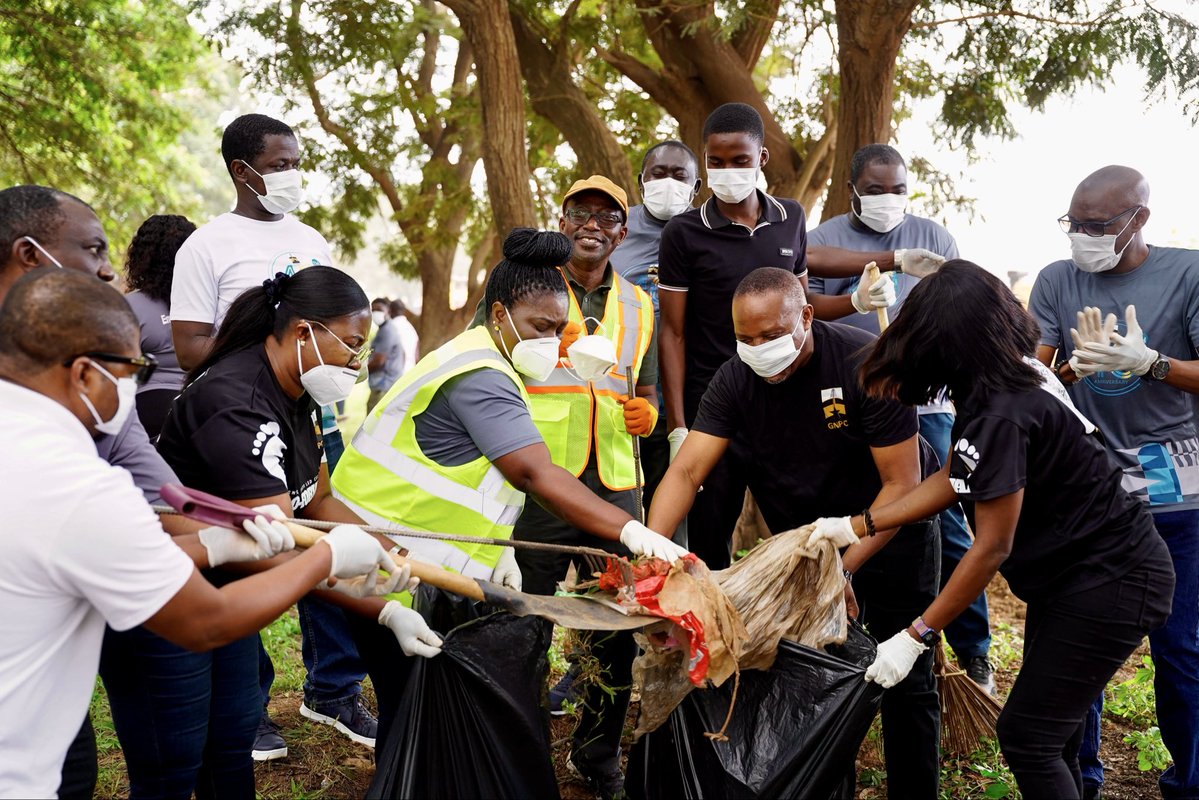 CEOofGNPC's tweet photo. It goes without saying that clean surroundings are critical to protecting public health and preserving our environment. Creating safer communities is therefore a responsibility we all share.

This morning, I was pleased to join Management and staff of @GNPCGhana, together with the Tema Metropolitan Assembly and Zoomlion Ghana to participate in the nationwide clean-up exercise in response to H.E. President John Dramani Mahama's call following the recent floods.

Caring for our environment is not something we do only on designated days. For us at GNPC, and through initiatives such as EcoMotion and our broader sustainability agenda, we continue to promote environmental responsibility and encourage our people to make a positive impact in the communities where we operate.

My appreciation goes to everyone who participated in this important exercise, and I encourage all to make this a part of our everyday habit. 

Together, and through small but consistent actions, we can build cleaner, safer and healthier communities for ourselves and generations to come.

Ghana First!