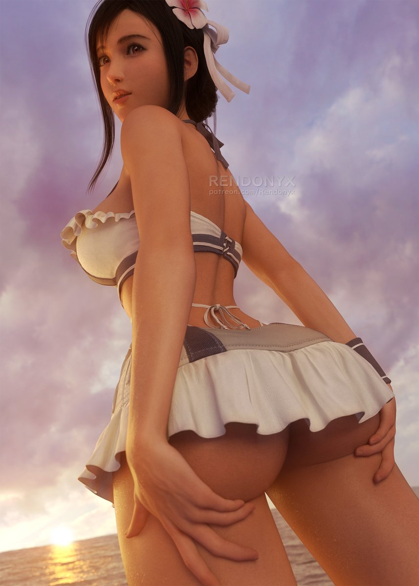 rendonyx's tweet photo. Another heatwave incoming. Tifa's ready. Are you? https://t.co/QRfzPOYhOP