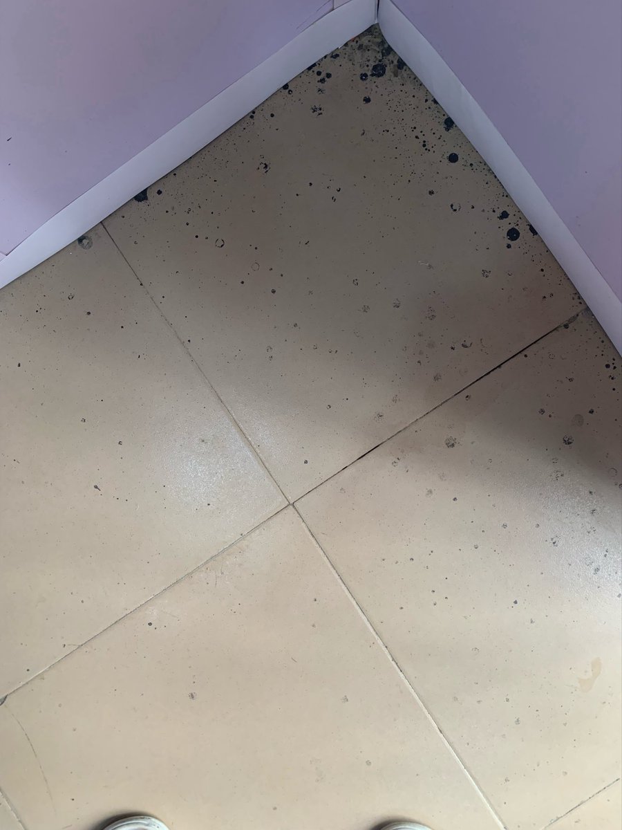 ChikaodiVivian's tweet photo. Twitter people thank you o. 
@Chrisblin, @tubofeghabo et al.

This thing has really stressed my mind, and opening my shop to see the stains everywhere on my floor everyday had a way of spoiling my mind small 😄

I’ve cleaned this place with full rubber of kerosene, Chelsea dey gin, and two iron sponges earlier this week. 😩😩

This is the result of just now that I used the thinner, and I haven’t mopped yet.