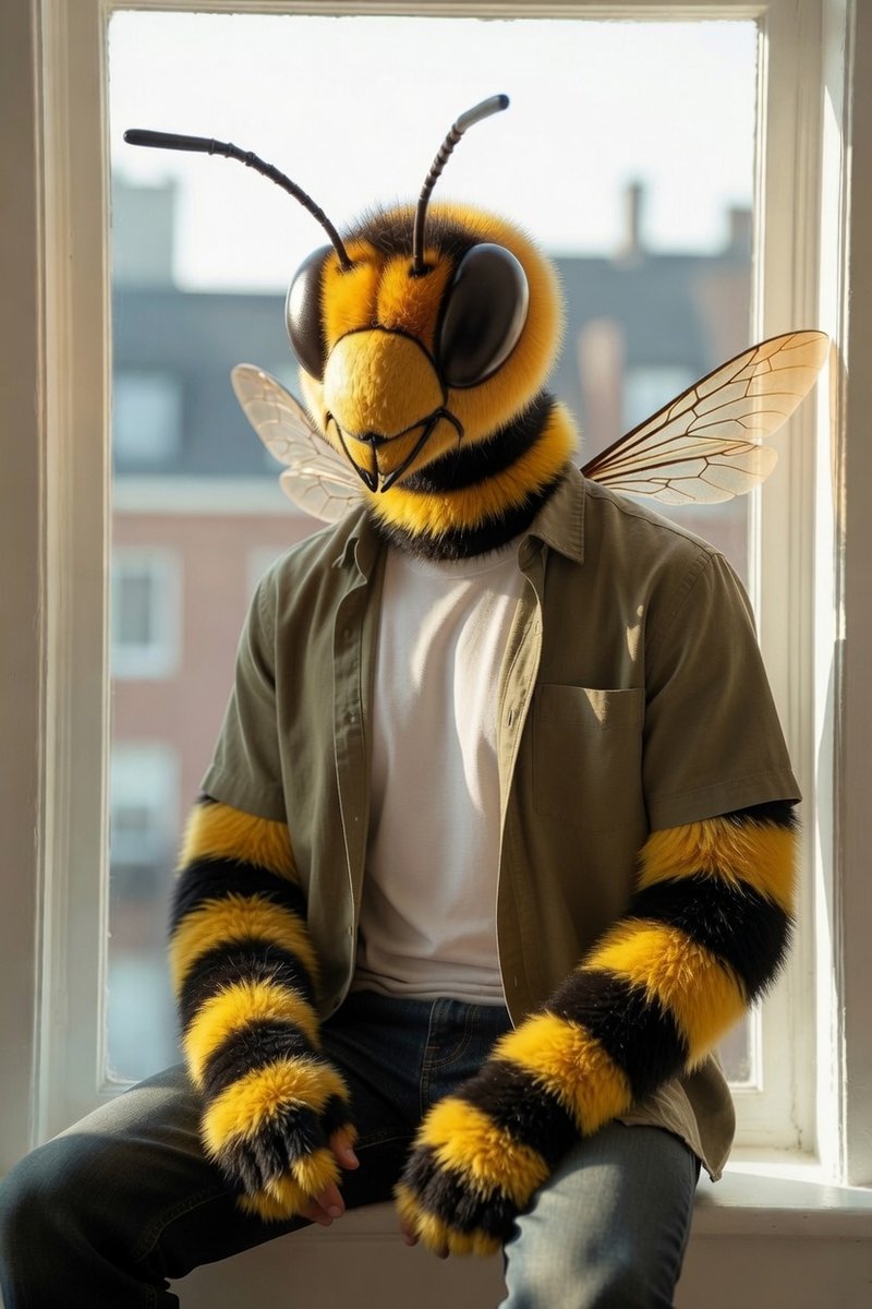 puterfaction's tweet photo. Bee got trapped between my window and the blinds. I'm too weak to open the window so its a complete mystery how it got in there. Spent 20 minutes failing to kill it through the gaps,  wishing I had bf to kill the bee for me, then it hit me - the bee could be my bf! Thank you God for my beeyfriend!!!