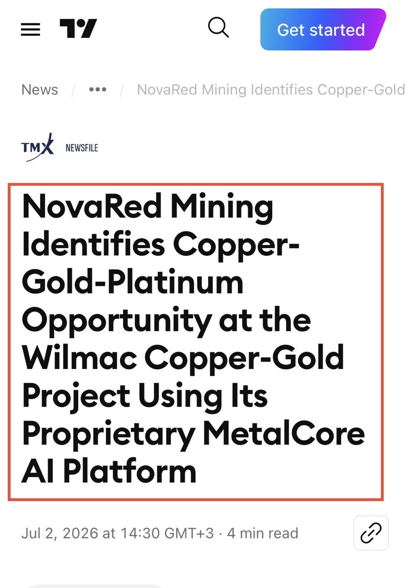 BlythKimon's tweet photo. Good Friday, resource crowd - serious capital is already repositioning for critical minerals.

Ecora spent years moving away from coal and into copper, uranium and other strategic commodities. Last year, critical minerals produced just under 70% of its revenue, while more than 90% of net asset value became tied to that portfolio.

That shift tells me long-term investors are thinking in decades, not quarters.

My earlier-stage angle is $NRED / $NREDF. Wilmac brings the BC copper-gold-platinum ground, while MetalCore brings the AI exploration layer built to organize huge datasets and rank targets more intelligently.

When established capital changes the whole portfolio, I pay attention to what it is moving toward.

Just noise, filter it.

$SNPS $WU $SCNI