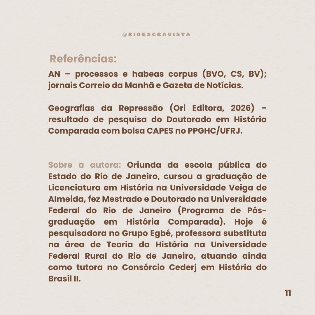 RioEscravista's tweet photo. O perfil rio escravista está aberto para a publicação de resultados de pesquisa. Só nos enviar um email para laboratorio.leddes@gmail.com para receber as diretrizes. https://t.co/a90Z4lMxDl