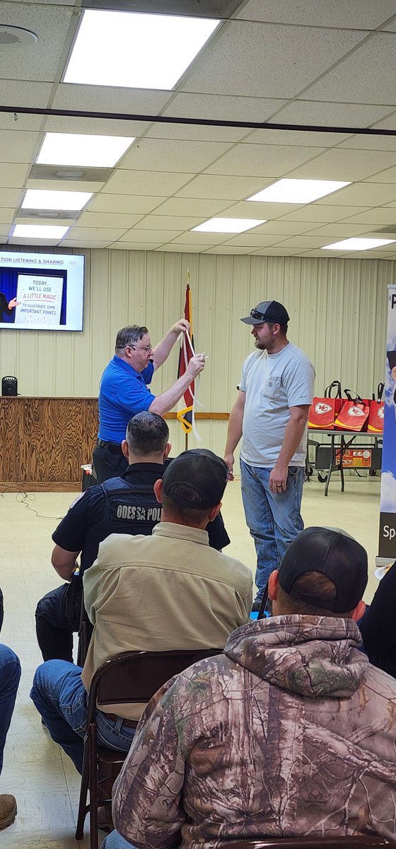 PickpocketGene's tweet photo. Had a great time presenting my Teamwork keynote for the City of Odessa, MO! Great volunteers helped illustrate teamwork, communication, perspective, and taking action. Even the K-9 officer's partner got in on the fun—one look from the handler, and the ball stayed put. https://t.co/qdka5M1EWZ