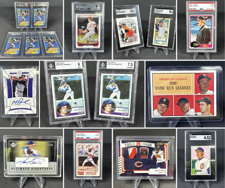 BenLadage's tweet photo. Our SPORTS! Cards, Autos, Bobblehead, Collectibles Auction 🏀⚾️ has over 300 Lots Autographs, Cards, Bobbleheads, Memorabilia, &amp; More! Browse the full catalog &amp; start bidding now at https://t.co/XL7ynEHKqj - Auction ends Monday July 20th at 7:00 PM CST https://t.co/GrQ68eusYO