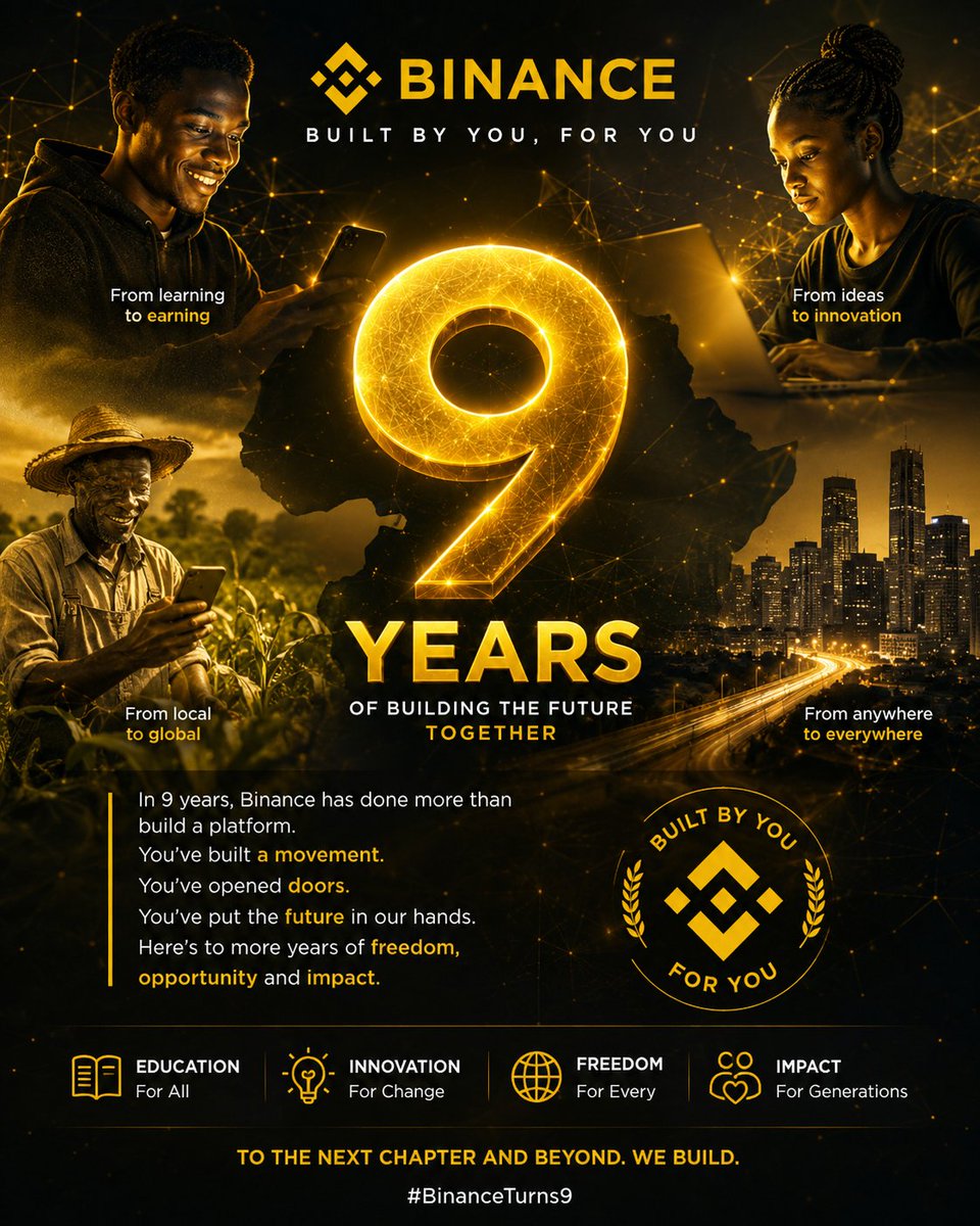 allliy10's tweet photo. @binance Nine years, countless memories, one incredible you.  
Happy Anniversary to my partner in everything.  
With you, every ordinary moment turns magical.  
Here’s to forever starting today.

#BinanceTurns9 https://t.co/ADtYpnQng0