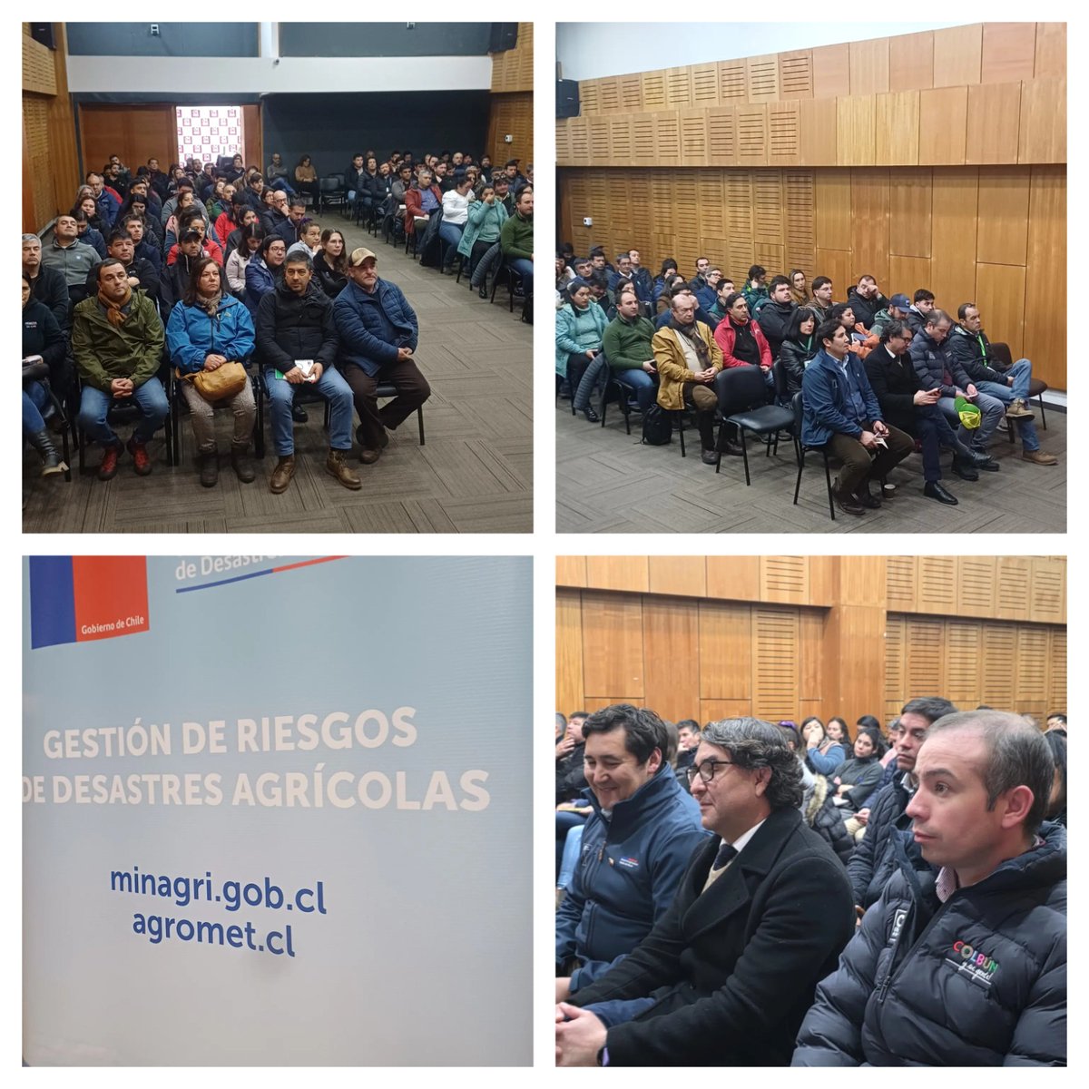 cet_thinkagro's tweet photo. 👍🏻Participamos del seminario de gestión del riesgo organizado por Seremi Agricultura Maule 🆙.
Los temas tratados en la jornada abordaron:
✅ Ficha de Afectación Silvoagropecuaria en la plataforma kobotoolbox
✅ Gestión del riesgo agrícola y uso de plataforma de info. técnica https://t.co/1rrWGUUfUE