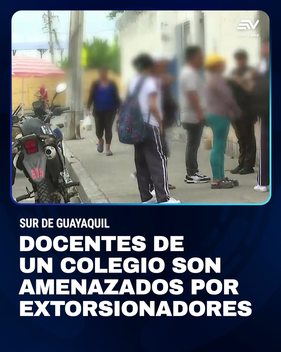 EcuavisaInforma's tweet photo. Dos profesores de un plantel educativo fiscal del sur de Guayaquil fueron blanco de amenazas por parte de extorsionadores. 🏫🚫 Algunos padres no decidieron enviar a sus hijos a la institución. 💻 https://t.co/Ux54XmpVv6 https://t.co/WUT9UAQfjp