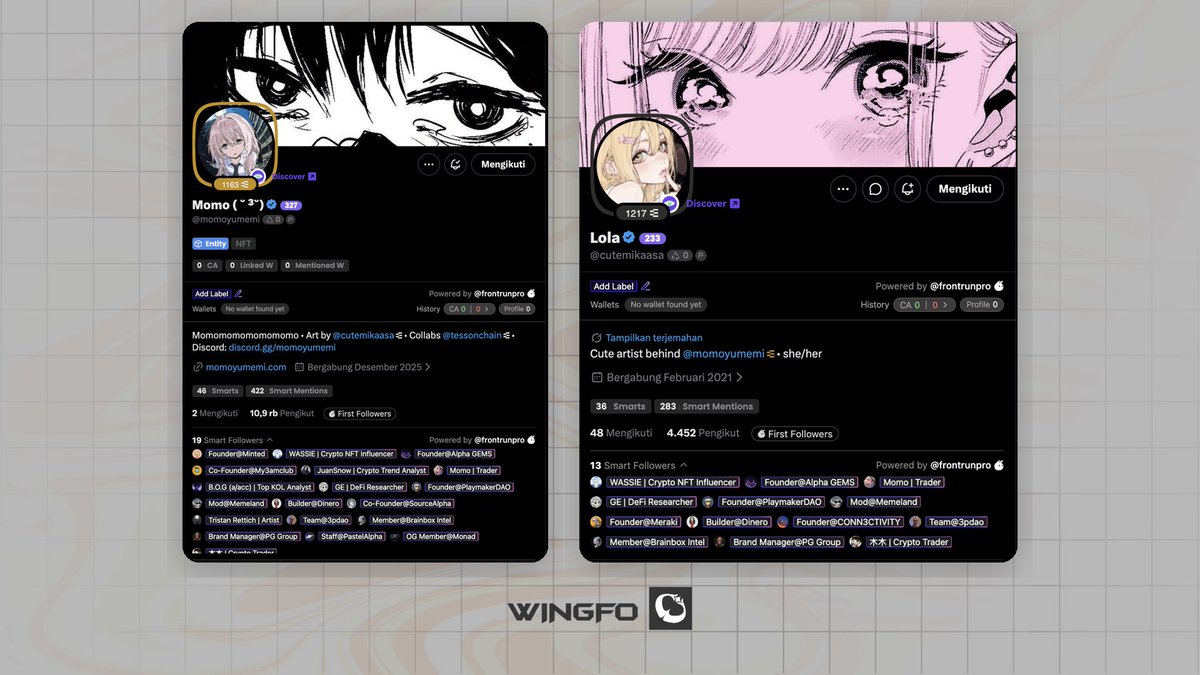 weingfo's tweet photo. This one deserves more attention.

@momoyumemi is a soft retro NFT art collection inspired by peach-colored dreams, internet nostalgia, and intimate dreamlike worlds.

Through cute characters, nostalgic visuals, and emotional storytelling, each artwork offers a glimpse into a personal and quietly surreal universe.

The project is created by @cutemikaasa, a game concept artist with 15+ years of experience and a BFA degree. Momo reflects years of artistic experience through its soft characters, dreamlike aesthetics, and distinctive visual identity.

Head of Partnerships:
• @tessonchain (Founder of Rare Bloom DAO)

Collection Details
• Supply: 4,444
• Chain: Ethereum
• Mint Price: TBA
• Launchpad: OpenSea

Website:
https://t.co/1Fpc1YBjFw

Discord:
https://t.co/trxy8DvkZk

Worth noting:
• 64+ smart followers tracked.
• Followed by NFT founders, artists, collectors, and researchers.
• Current WL opportunities are available through community giveaways and the Content Campaign.

WINGFO × Momoyumemi collab is coming soon on our Discord.

Stay tuned.