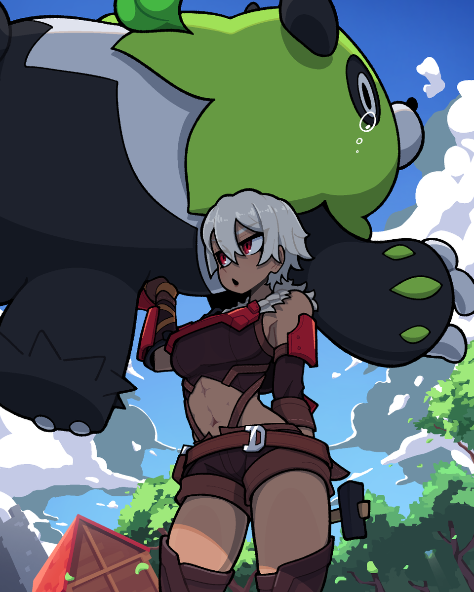 _muds_'s tweet photo. Palworld 1.0 came out today, I don't have any plans on making new art yet but here's one of my favorite pieces I've made https://t.co/cee66cIz5O