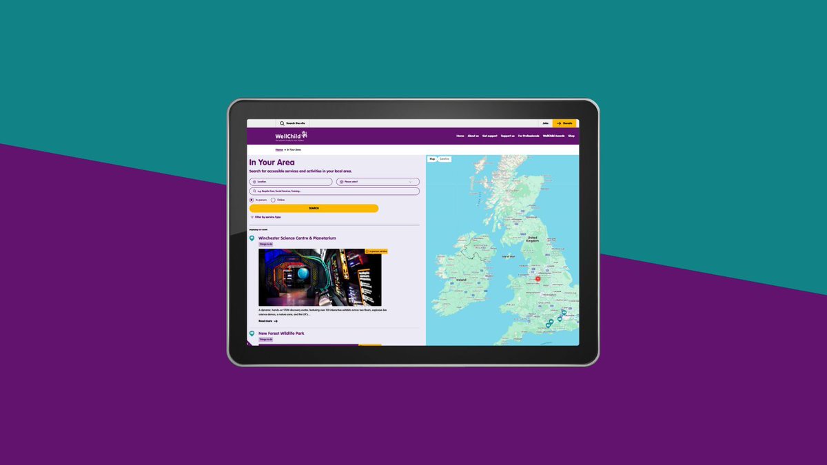 WellChildFams's tweet photo. Support is closer than you think ๐
Search your area for trusted services and resources with WellChildโs easy-to-use directory.
๐ https://t.co/hfx6EbeDbd
#ParentCarer #LocalSupport https://t.co/Dbh1SPYdsV