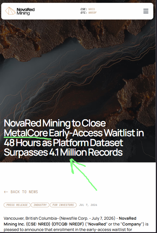 owmjx58666486's tweet photo. Yo tape readers, the scrap yard just gave copper bulls a cleaner signal than another macro forecast.

#1 Copper Wire and Tubing, #2 Copper Wire and Tubing, #1 Copper Bare Bright and #3 Copper-Light Copper all jumped $0.11/lb. That is the strongest broad move in the report.

Even lower-grade material followed:

85% recovery insulated wire: 

+$0.04/lb
50% recovery insulated wire: 

+$0.04/lb
Copper radiators:

+$0.04/lb
Harness wire and heater cores: 

+$0.03/lb

I read that as buyers paying more across the copper recovery spectrum, from premium wire to mixed components.

That is why $NRED / $NREDF stays inside my copper thesis. 

Recycling can stretch existing supply, but AI data centers, transmission upgrades, EVs and industrial electrification still require new metal.

NovaRed is using MetalCore’s 4.1M+records to sharpen copper-gold-platinum targets at Wilmac in British Columbia.

The scrap market is pricing copper today. MetalCore is helping search for tomorrow’s supply.

The information shared here should be used as a general reference only.

$F $OWL $NVTS $AMZN