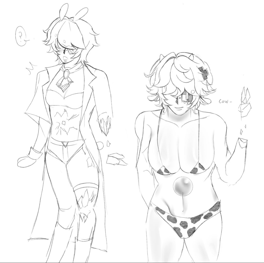 tammcL0's tweet photo. Sketch fem ⛏️ (my old art) 

‼️cow https://t.co/p8Q96TYowU
