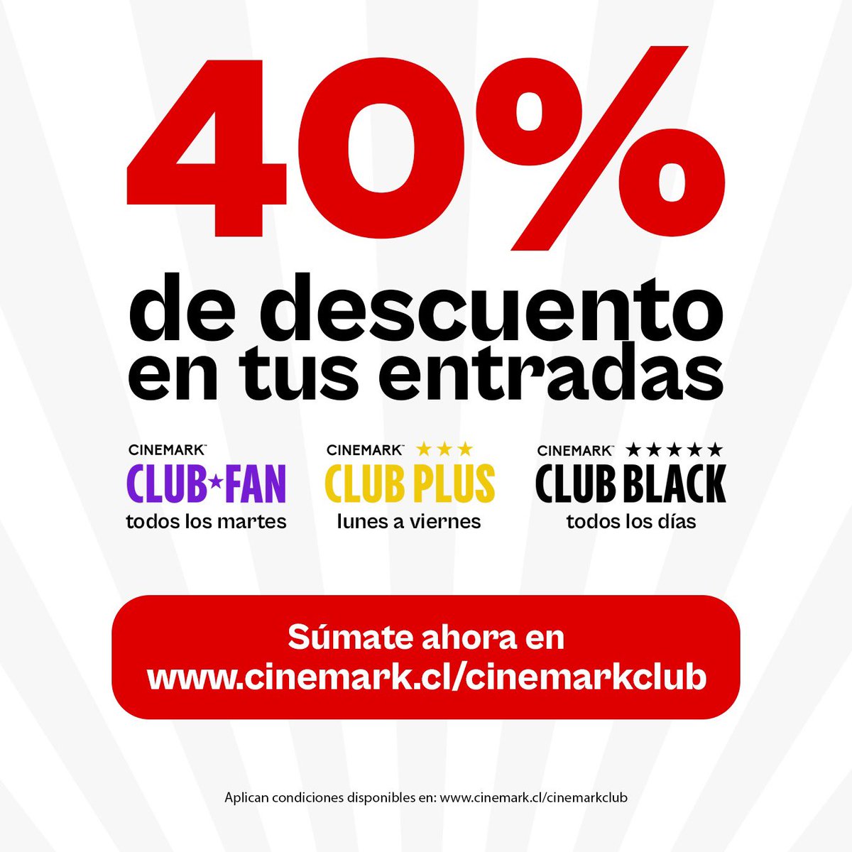 CinemarkChile's tweet photo. BELLO: SE ACABÓ LA RESTRICCIÓN 😍

Así que pueden venir a ver a los banana papoi con sus beneficios Cinemark Club ✨

Entradas disponibles aquí => https://t.co/Cq5oZwN7Eq  ☑️ https://t.co/lQUu02IniF