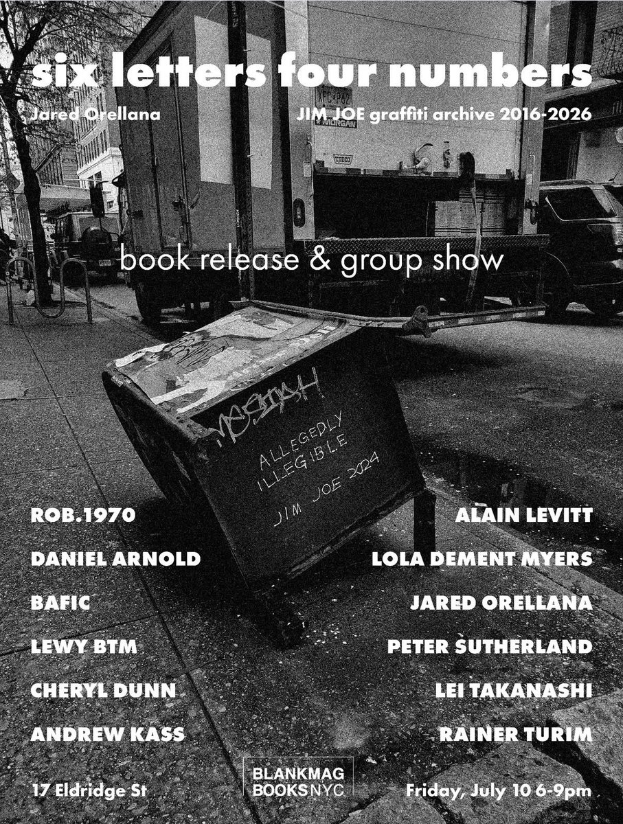 SIX LETTERS FOUR NUMBERS' 2016-2026 GRAFFITI ARCHIVE OF