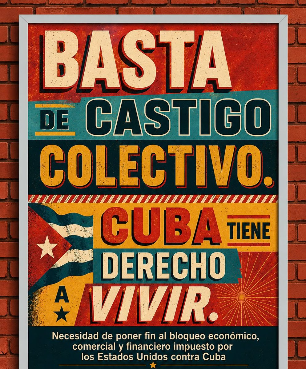 SaylemisTorres's tweet photo. Hoy viernes 10 de julio continúa el Debate solicitado por Cuba en la AGNU. La comunidad internacional respaldará a Cuba con la denuncia de los Estados miembros de las graves consecuencias humanitarias del recrudecido bloqueo y cerco energético de EEUU 🆚 Cuba.
#CubaNoEsUnaAmenaza https://t.co/O75xgjnu3y