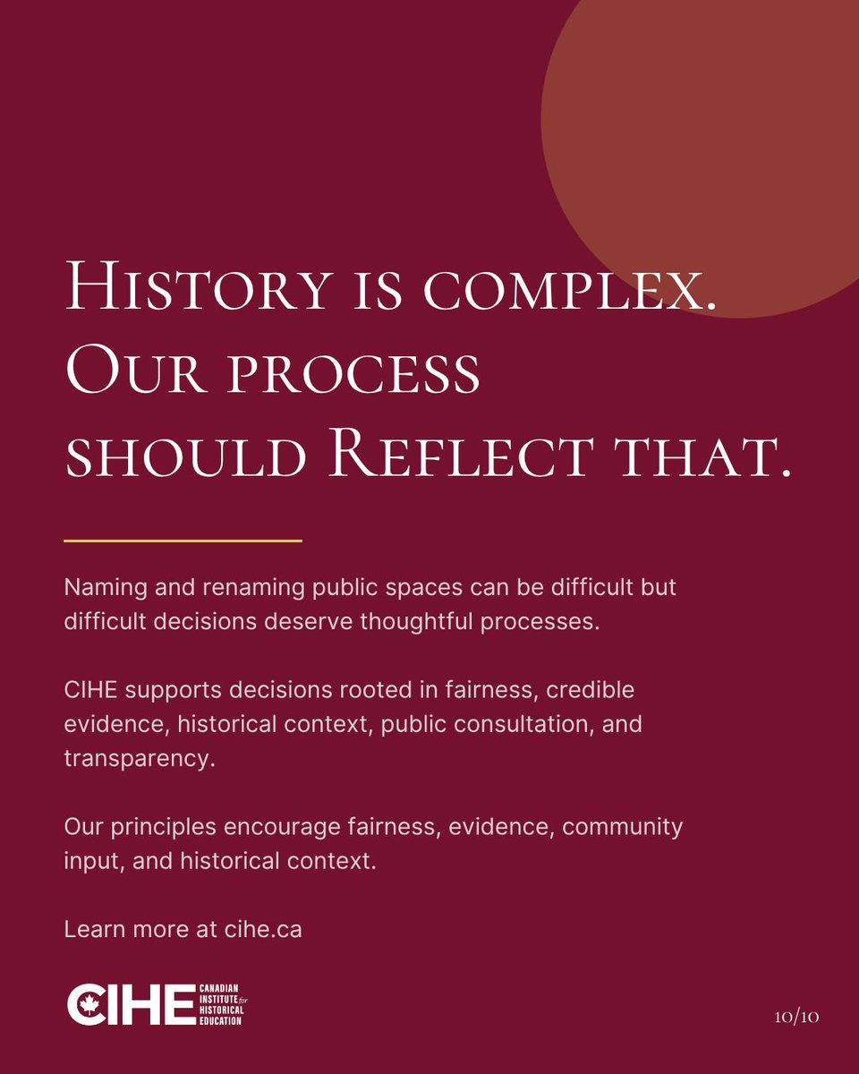 Canadian Institute for Historical Education tweet media