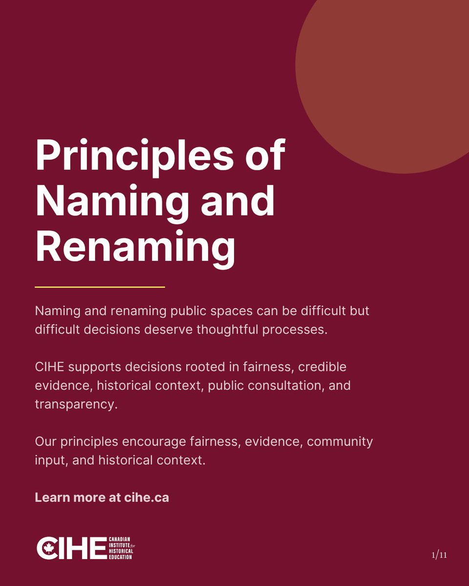Canadian Institute for Historical Education tweet media