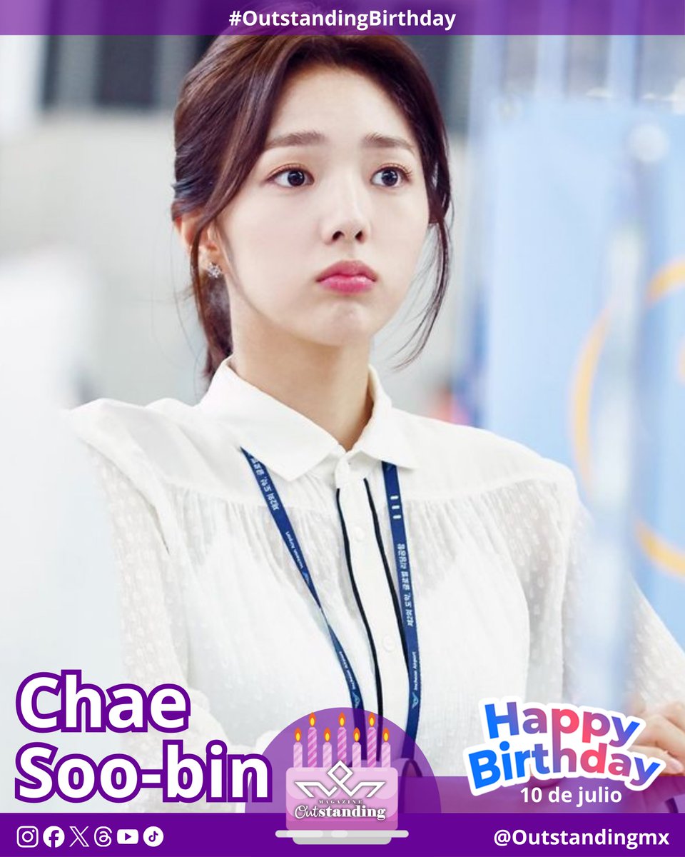 Outstandingmx's tweet photo. 🌟🥳 ¡Saeng il chugha, Chae Soo-bin! 🎉🎬
La reina de los K-Dramas que nos hizo suspirar en ‘I’m Not a Robot’, ‘Love in the Moonlight’ y ‘Where Stars Land’. 🤖🌙✈️
#OutstandingBirthday #OutstandingWoman #ChaeSooBin #KDramaQueen #ImNotARobot #LoveInTheMoonlight #Kdrama https://t.co/NirisQpPs2