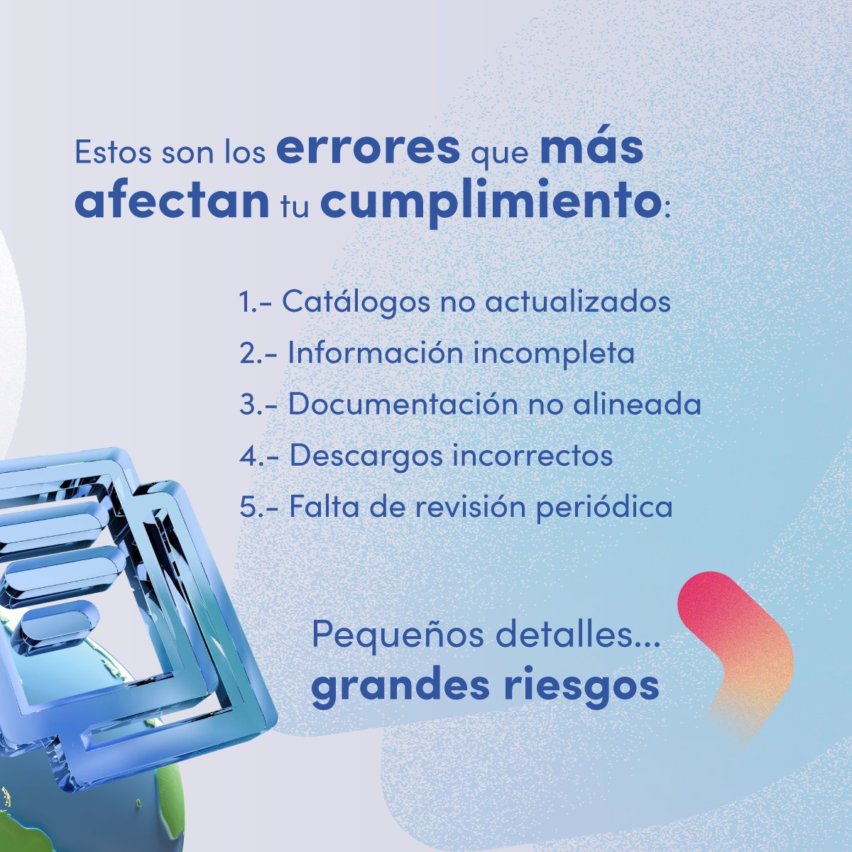 artycampa's tweet photo. ¿Cuántos de estos "pequeños" errores tiene tu IMMEX? 🤔

Los que parecen detalles menores son exactamente los que detecta la auditoría primero. 🔍 https://t.co/WQq2Nu9Wtk