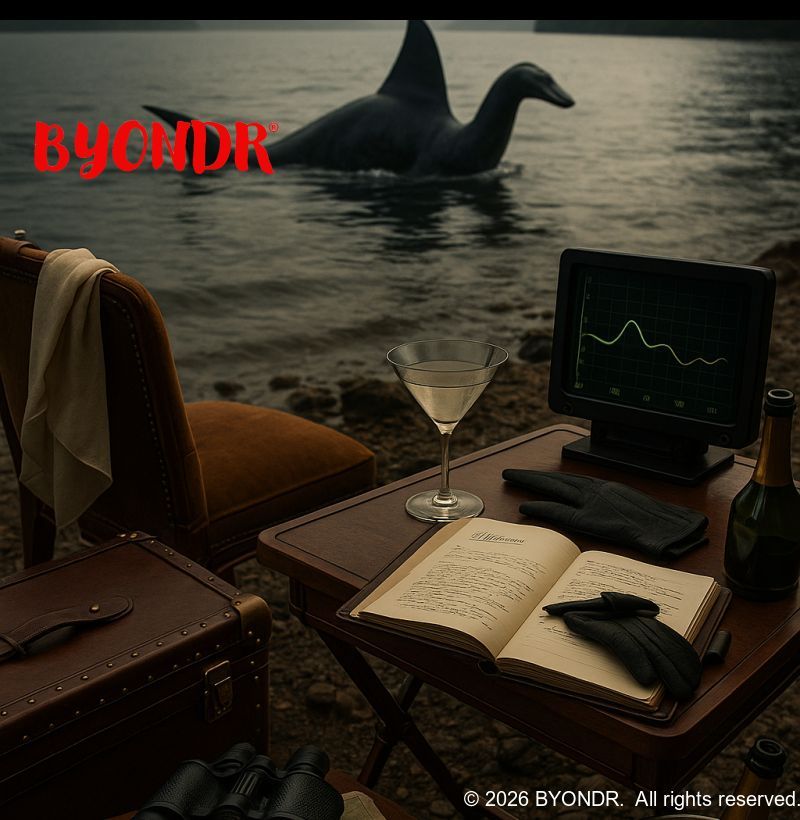 GoBYONDR_IO's tweet photo. Nessie’s New Disguise—A Shark Suit? In a plot twist fit for the loch, Scotland's favorite cryptid sports what looks like shark's fin camouflage. Modern myth or master maneuver? #byondr #LochNessMonster Read more: https://t.co/MDyiFUyynC https://t.co/aZxWRazFFN