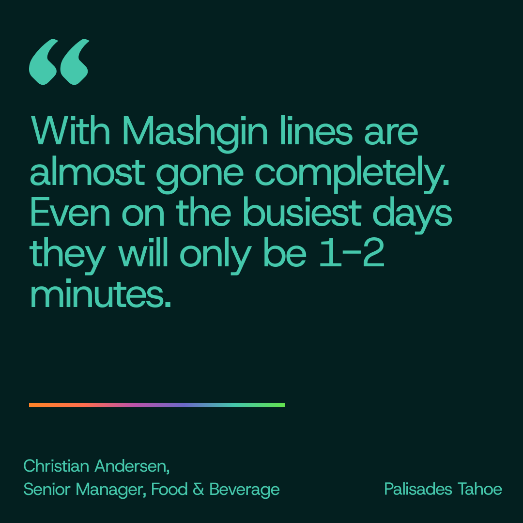 Mashgin's tweet photo. Ski season is months away, but we love hearing these results any time of year! ⛷️ Thanks Christian! @palisadestahoe

#Mashgin #SkiResort #FutureOfCheckout https://t.co/S33i0FuXg1