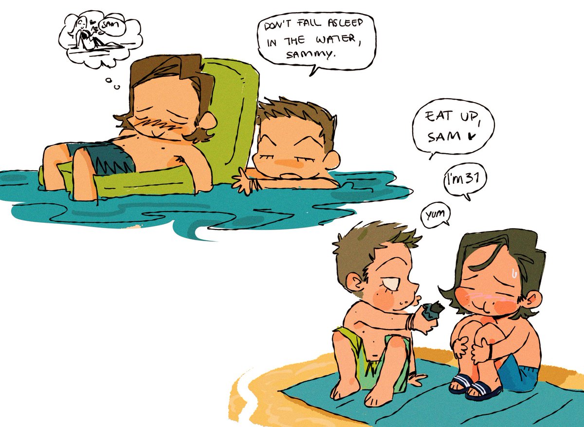 beybuniki's tweet photo. supernatural's beach episode that exists in my head <3 https://t.co/JAxpKWFmfx